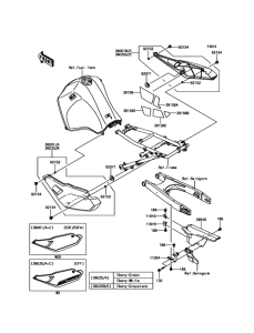 KL650 Боковые обтекатели