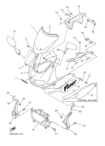 FZS600S Обтекатель 1