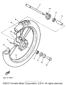 TT350S Переднее колесо