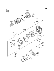 BN125 Масляный насос и фильтр