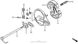 XR200R Задний тормоз