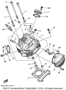 XT225H Головка цилиндров