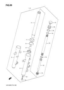 UH150 Демпфер передней вилки