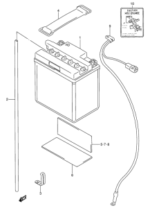 GSX600 Аккумулятор