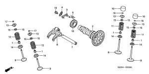  Распред вал / клапана