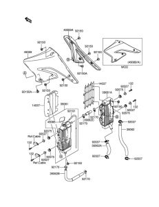 RM-Z250 Радиатор