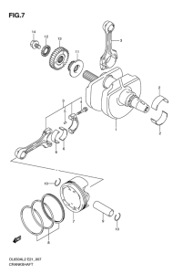 DL650 (ABS) Вал коленчатый