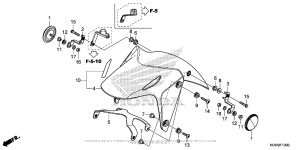 CB500F (ABS) Переднее крыло
