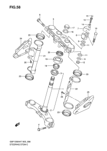 GSF1250S (ABS) Траверса нижняя