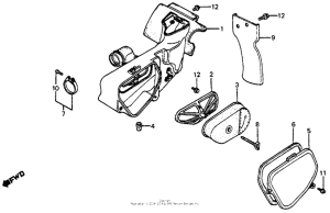 CR80R Air cleaner 82