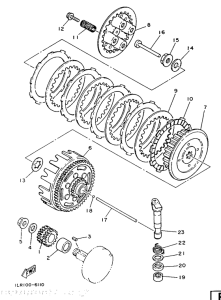 YZ80T Сцепление