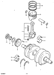 GS450 Вал коленчатый