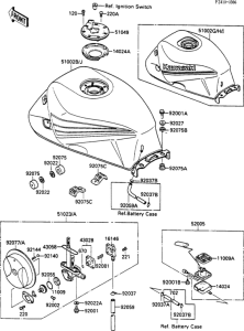 ZX600 Fuel tank(1 / 2)(zx600-c1)