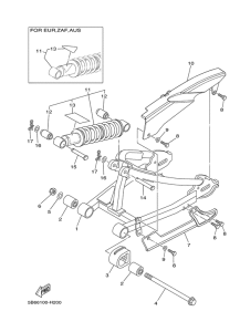 TTR110E Rear arm & suspension
