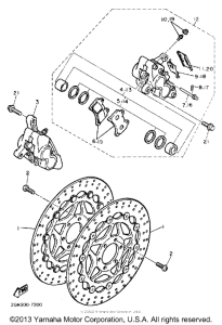 FJ1200BC Передний суппорт