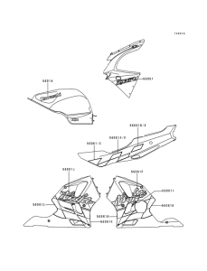 ZX600 Наклейки