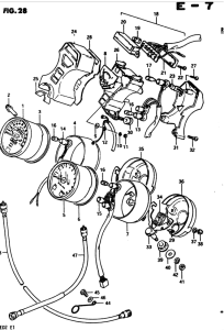 GS450 Спидометр-тахометр
