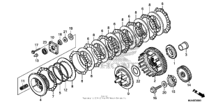 VT750C2B Сцепление