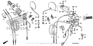 XR650L Handle Lever + Switch + Cable