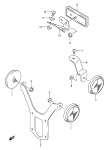 DR-Z400 Reflector reflex