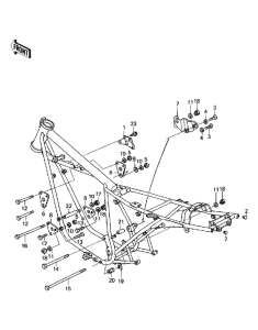 KZ440 Рама ,крепежные детали