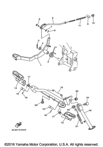 TTR50EG Подножки