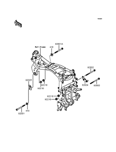 ZX900 Рама ,крепежные детали