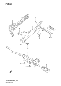 FL125 Подножки