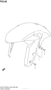 GSX-R1000Z Front Fender (Gsx-R1000Zl4 E03)