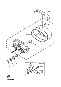 YZF600R Taillight unit ass`y