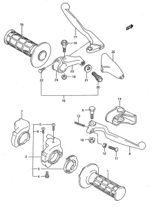 RM125 Рулевой переключатель