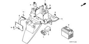 SK50M Battery / rear fender