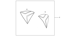 CB1000R Боковая крышка