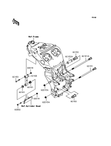 ZX1200 Крепление двигателя