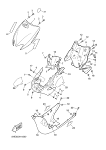 YQ100 Ветровое стекло
