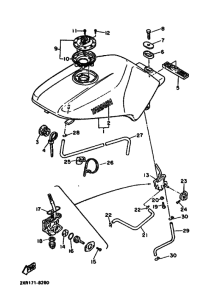 FZ600 FZ600U Tank fuel
