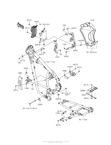 KL650 Рама ,крепежные детали