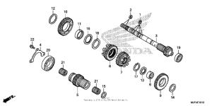 CTX700N DCT Transmission (mainshaft) (ctx700d)