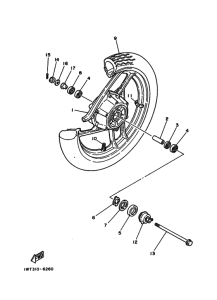 RZ350 RZ350U Transom + tube
