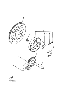 XV535 XV535G Муфта стартера