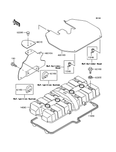 ZR400 Крышка головки цилиндров