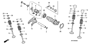  Распред вал / клапана