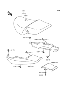 ZR250 Сиденье
