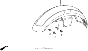 VT1100C Vt1100c front fender