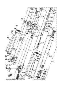 WR250Z Передняя вилка