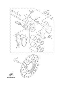 XC125 Передний суппорт