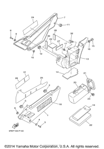 XT225WC Боковые обтекатели