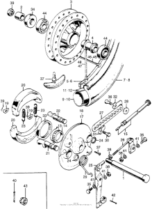 CB175 Cb / cl175front wheel