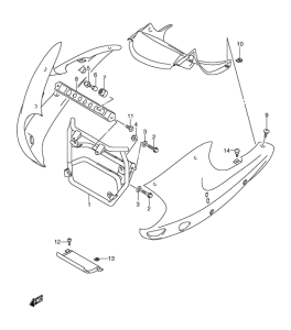 XF650 Cowling installation parts
