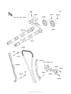 ZX1000 Распред вал